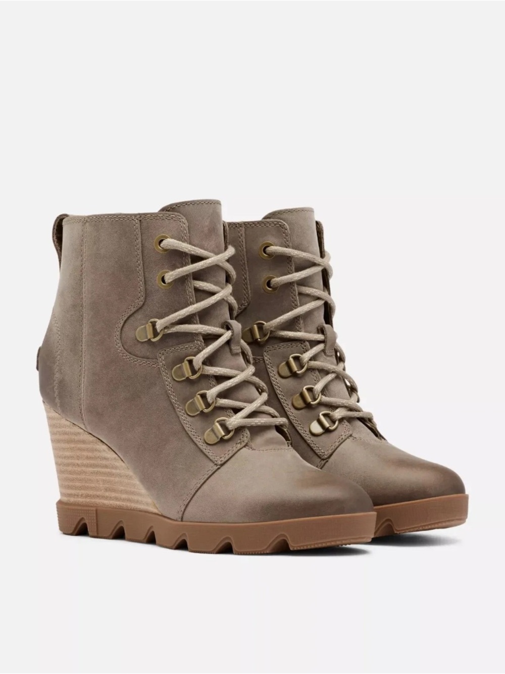 Sorel Joan uptown lace wedge Taupe